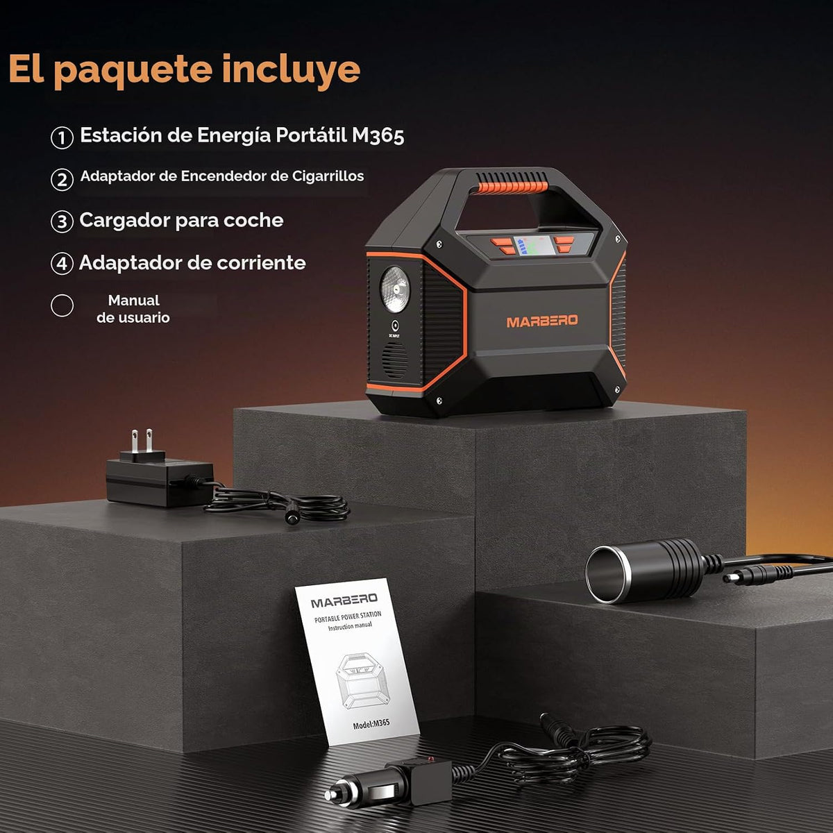 MARBERO Estación de energía portátil de 155 Wh, cargador portátil d...