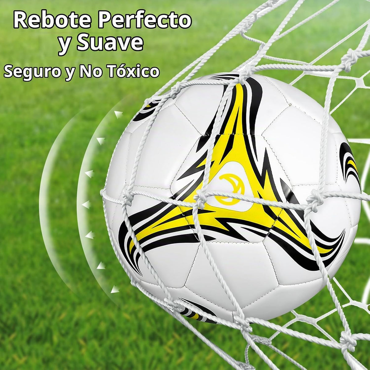 Tradder Paquete de 4 pelotas de fútbol con bomba, tamaño 3, 4, 5, p...