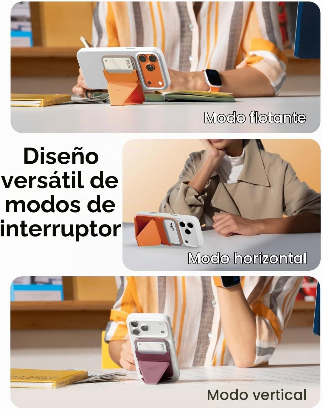 MOFT Soporte magnético para billetera compatible con iPhone 17\/16\...