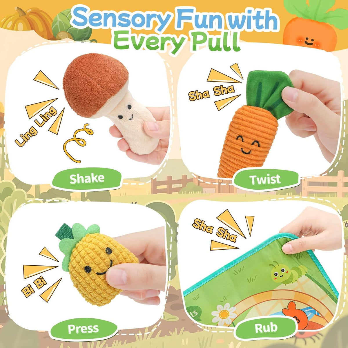 Mini Tudou Juguetes para bebés de 6 a 12 meses, juguetes sensoriale...
