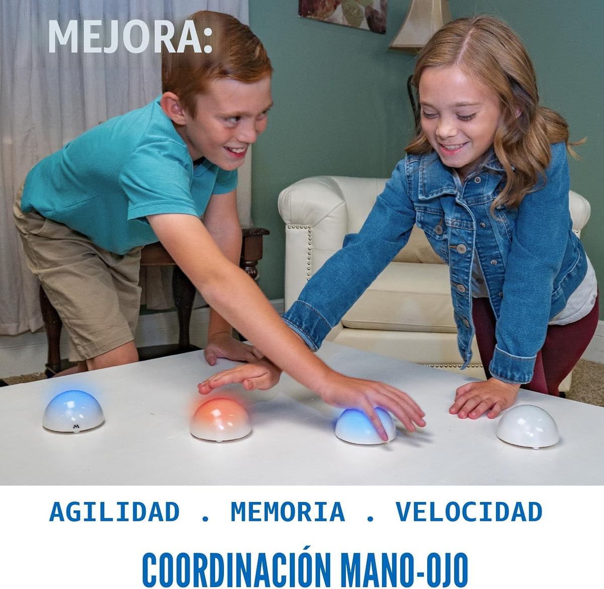 Fotorama Tap It - Juego de luz de reacción inalámbrica, 4 juegos en...