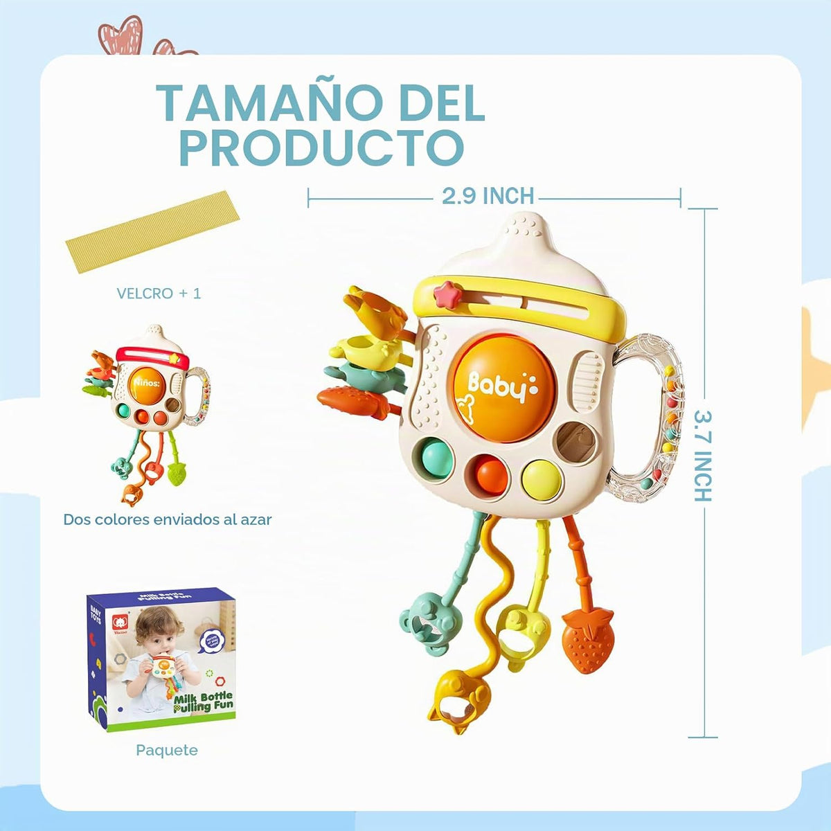 XXEDSPTY Juguetes sensoriales Montessori para bebés de 6-12 meses,...
