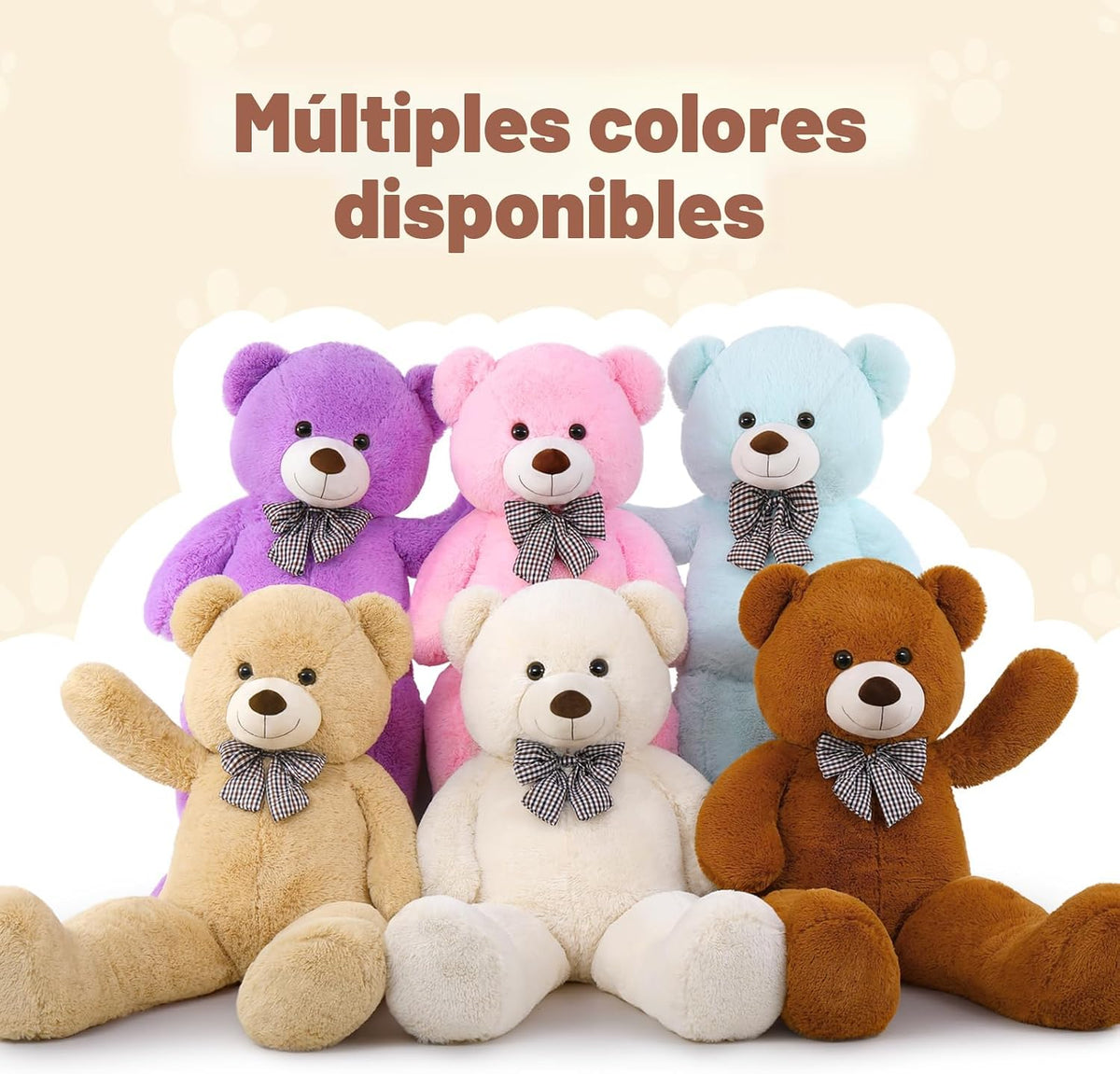 MorisMos bonito oso de peluche grande de 47 pulgadas para regalar a...