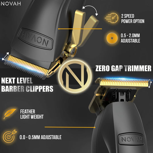 Novah® Cortadoras de Cabello Profesionales para Hombres, Cortadoras...