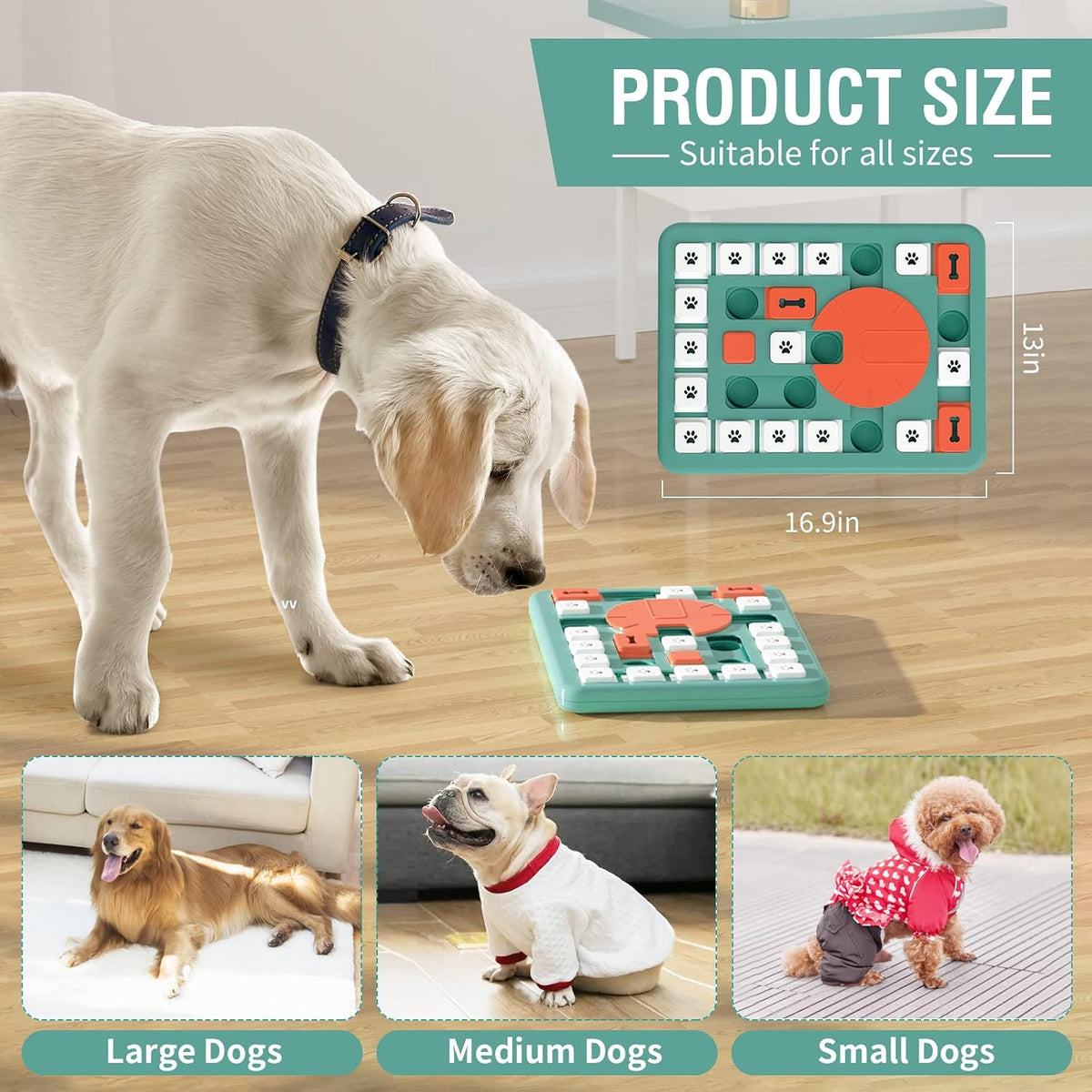 FOXMM Juguetes de Rompecabezas para Perros, Juguete Interactivo de...