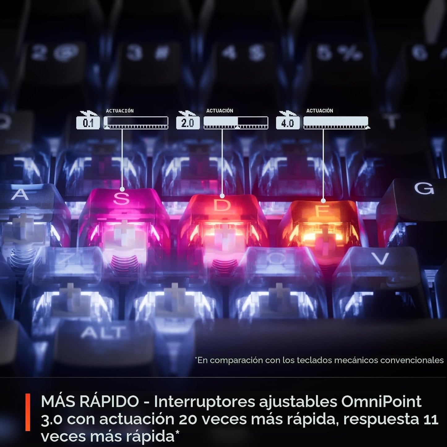SteelSeries Apex Pro Mini Gen 3 OmniPoint 3.0 Interruptores HiperMa...
