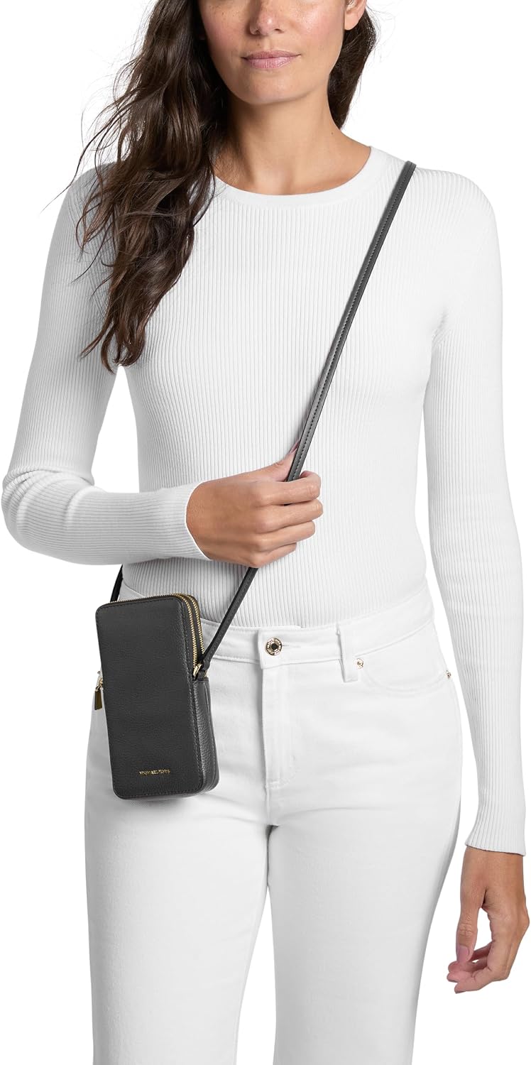 MICHAEL Michael Kors Jet Set - Bolso cruzado pequeño con doble crem...