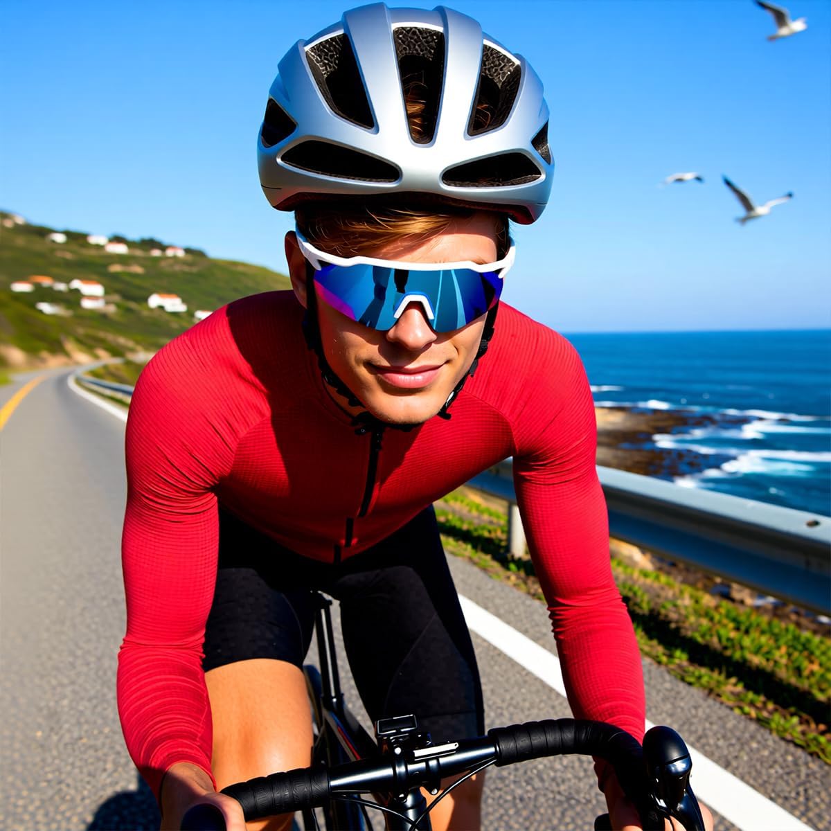 SEKKAF Gafas de sol deportivas polarizadas para hombres y mujeres,...