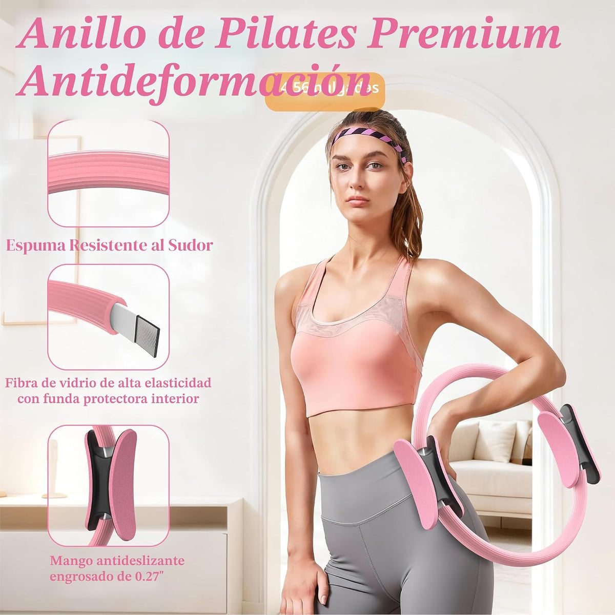 Kit de Pilates LarFaFa para Entrenamientos en Casa, Juego de Anillo...