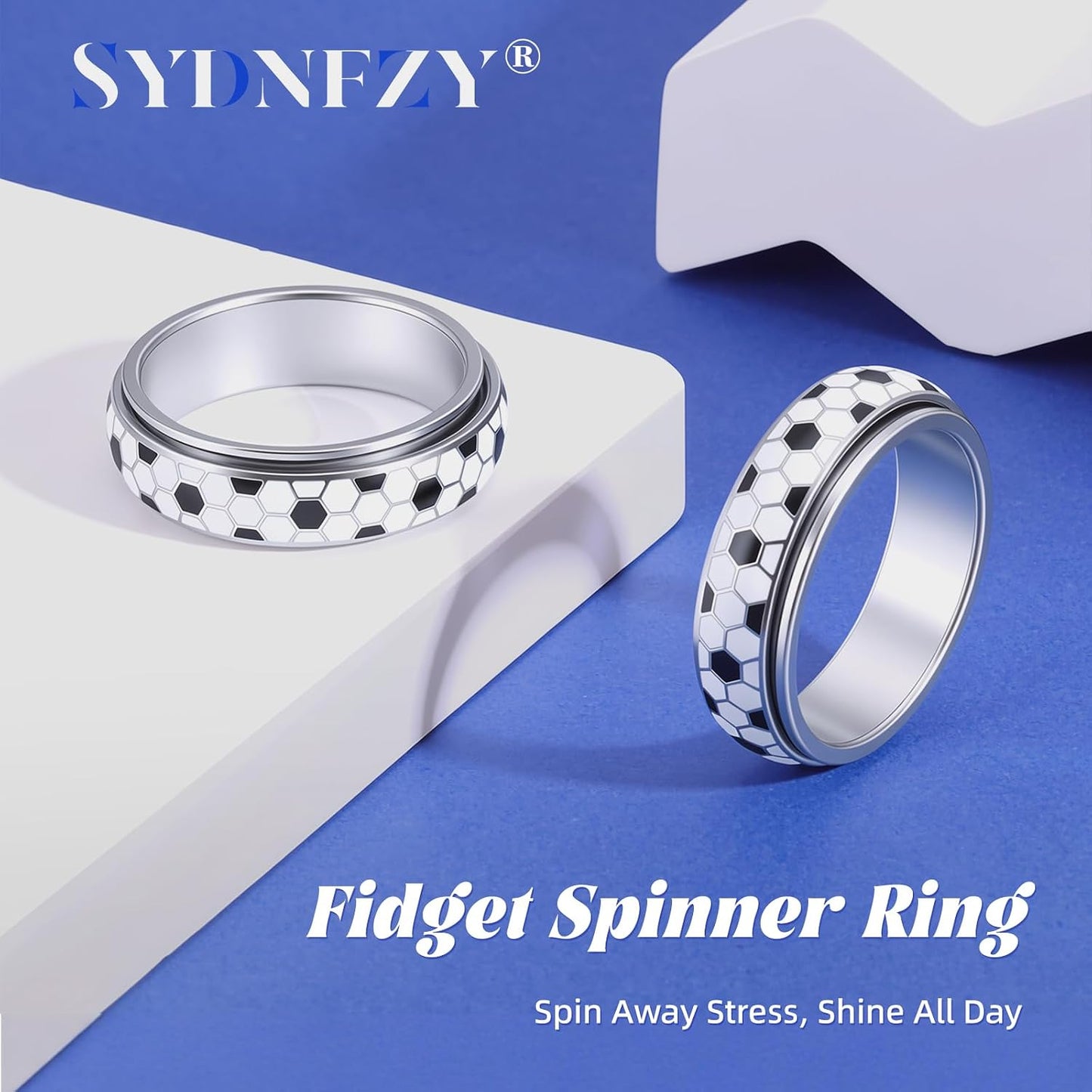 SYDNFZY Anillo de fútbol para adultos \u2013 Anillo giratorio de ac...
