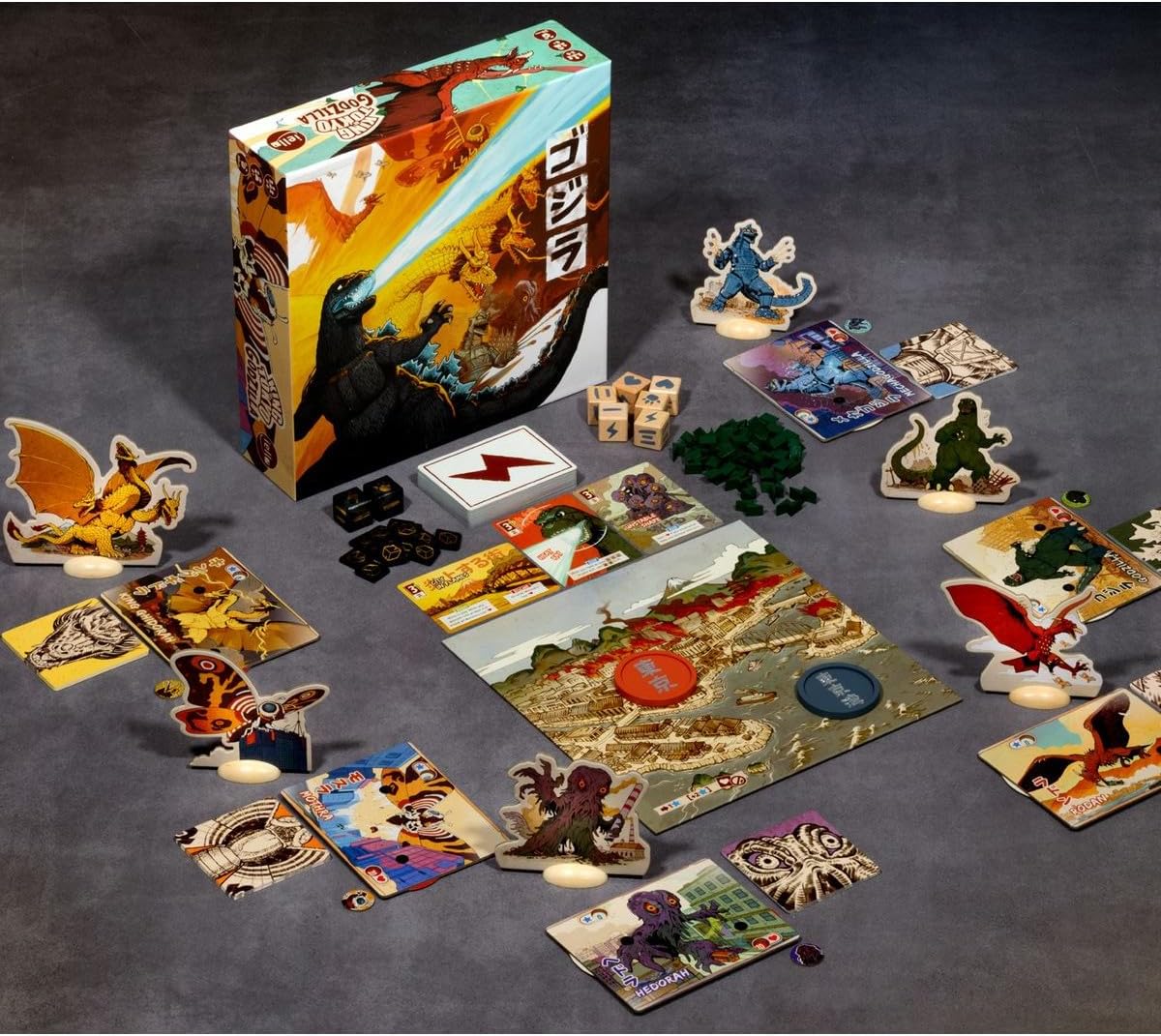 IELLO: King of Tokyo Godzilla, juego de mesa de estrategia, 2 a 6 j...