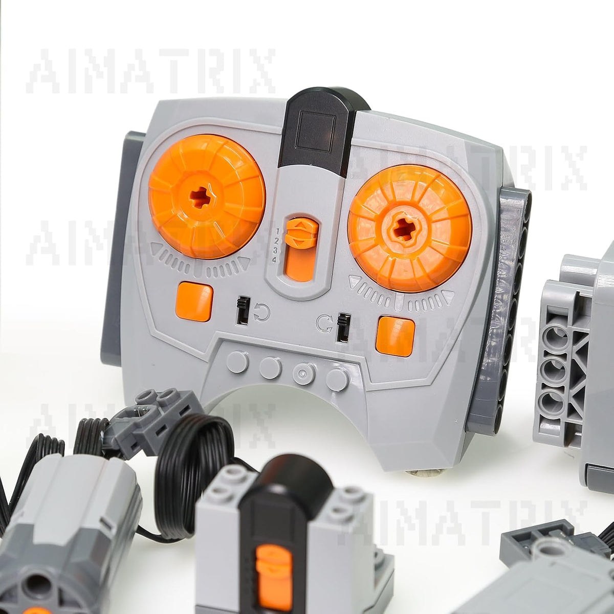 AIMATRIX Kit de motor de 9 piezas, compatible con bloques de constr...