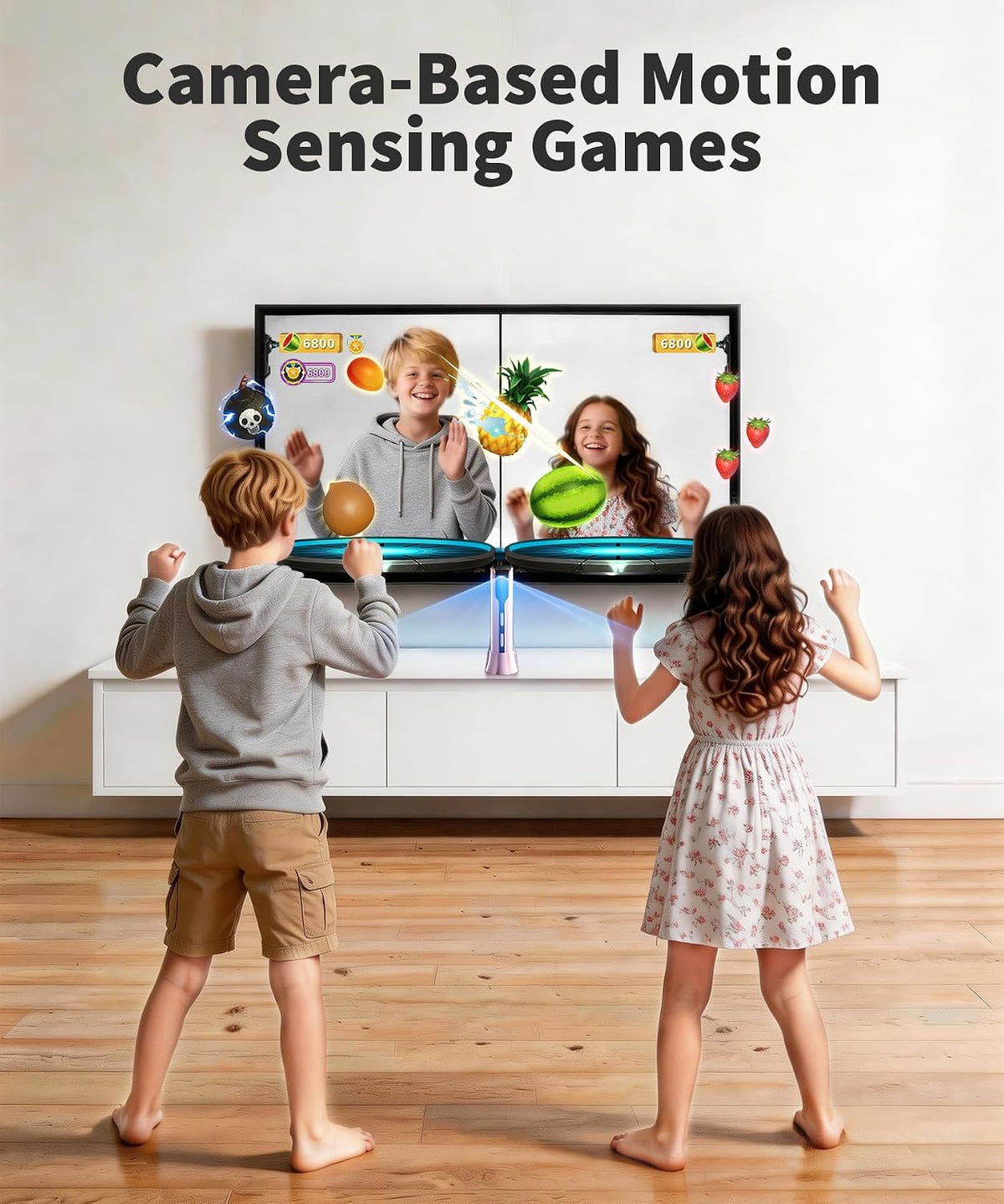 Consola de juegos AR Motion para niños, sistema de videojuegos Plug...