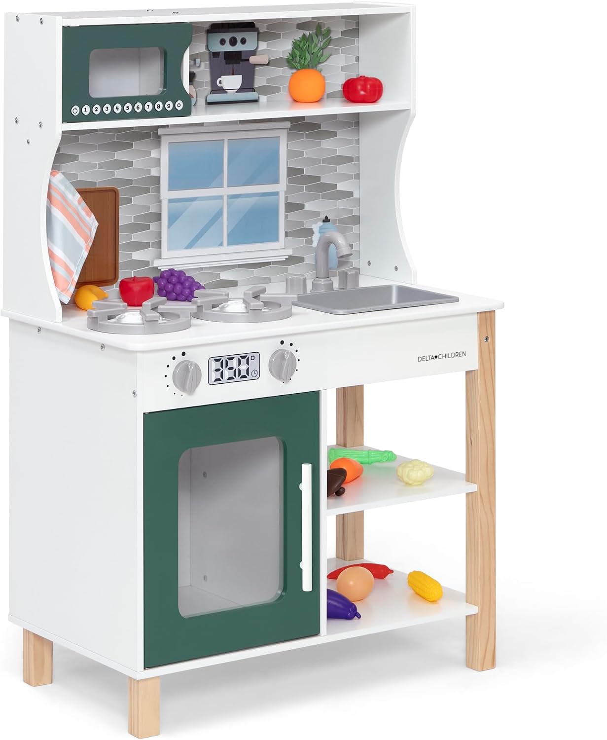 Delta Children Tiny Chef Play Kitchen - Juego de cocina de juguete...