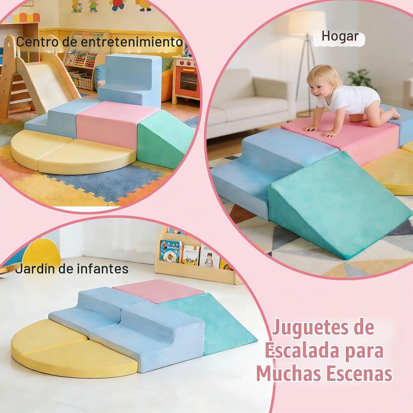 HHH HIKECUCAN Juguetes de escalada suaves para niños pequeños de 1...