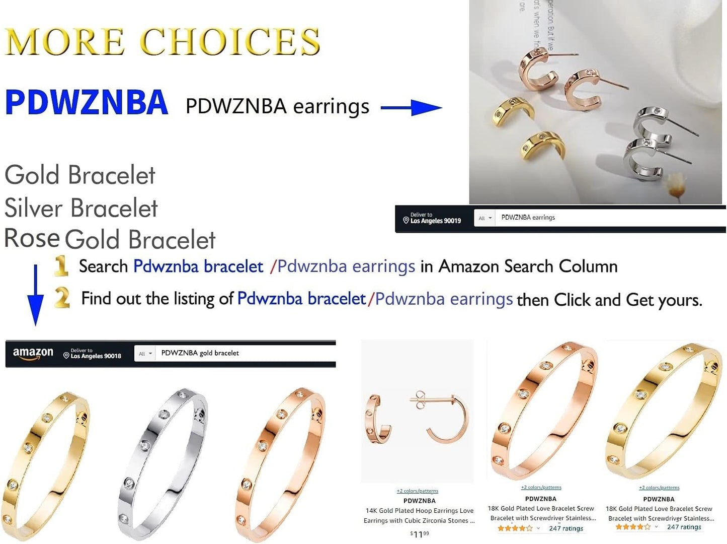 PDWZNBA Anillo de amistad de amor de acero inoxidable chapado en or...