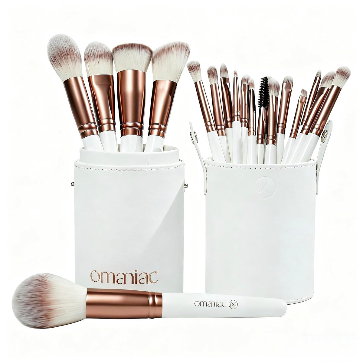 OMANIAC Juego de 20 brochas de maquillaje profesional \u2013 Base s...
