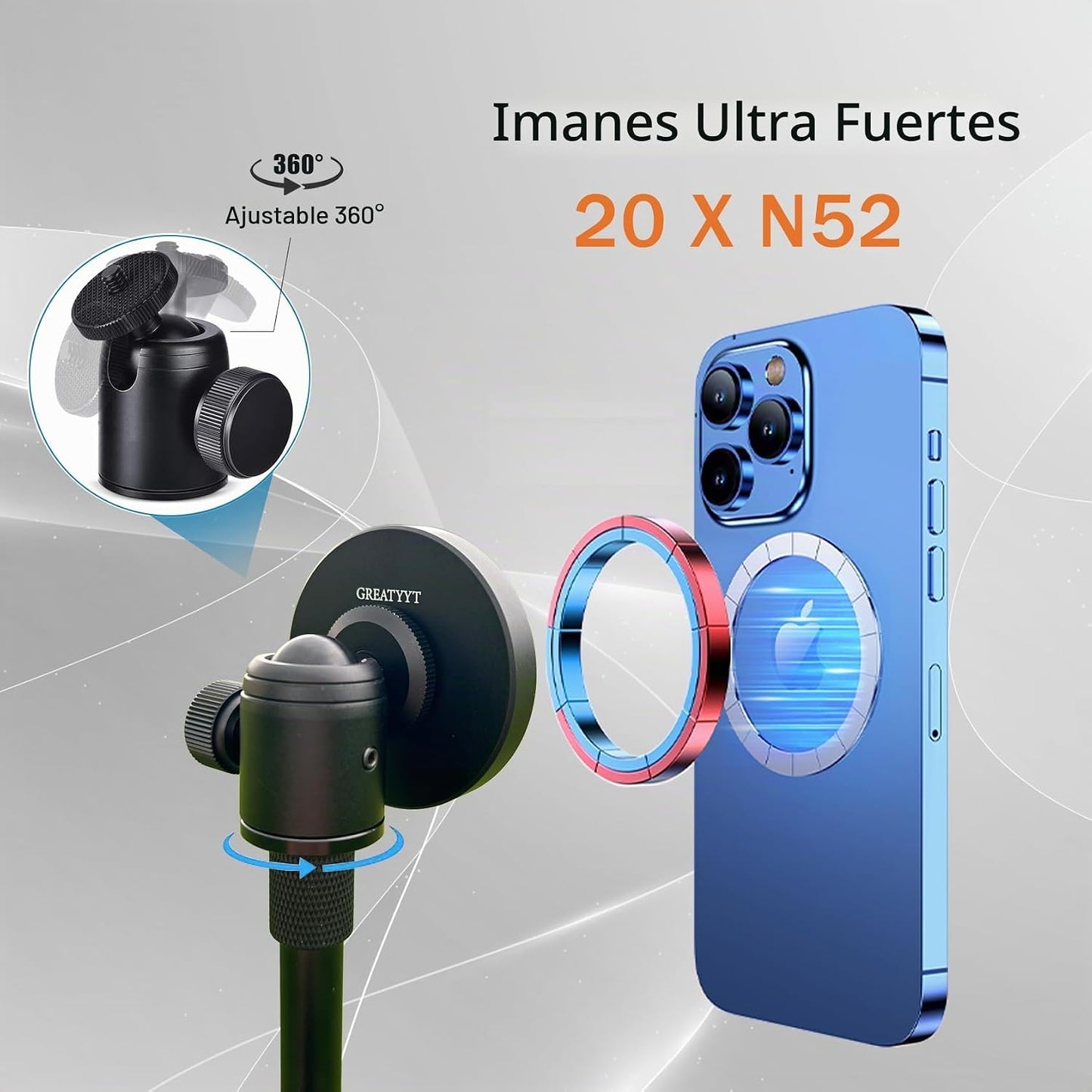 GreatYYT Monopod y trípode para selfie stick para grabar swing de g...