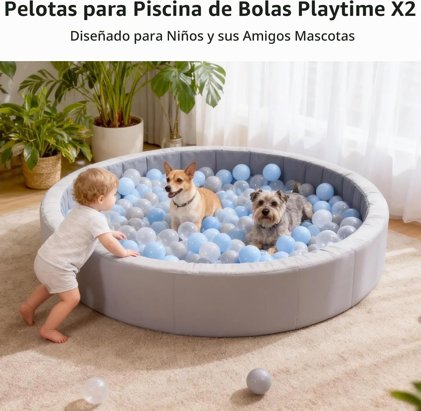 Heopeis - Paquete de 100, 200, 500 pelotas para alberca de bolas, s...