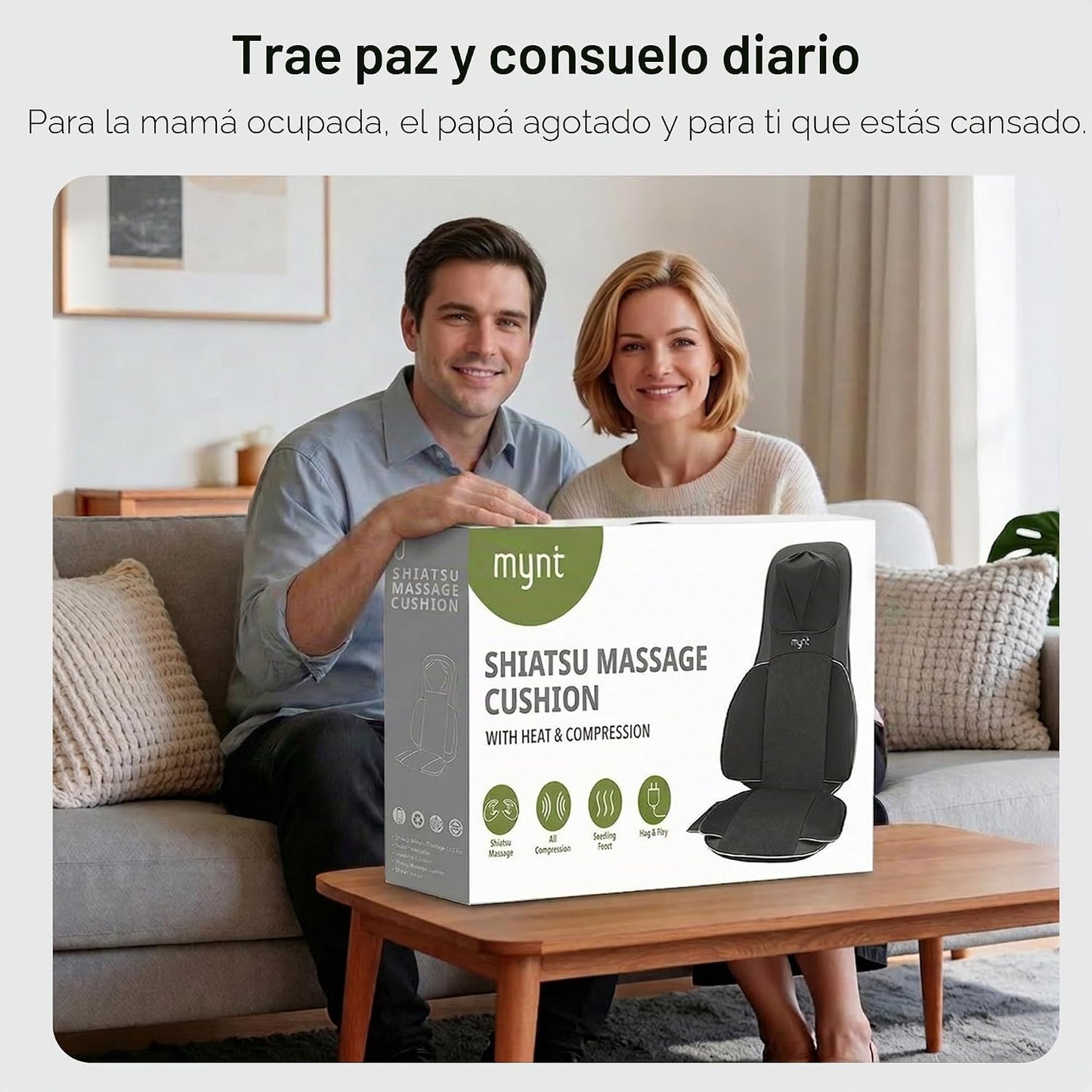 Mynt Aprobado por FSA y HSA Masajeador Shiatsu para Cuello y Espald...