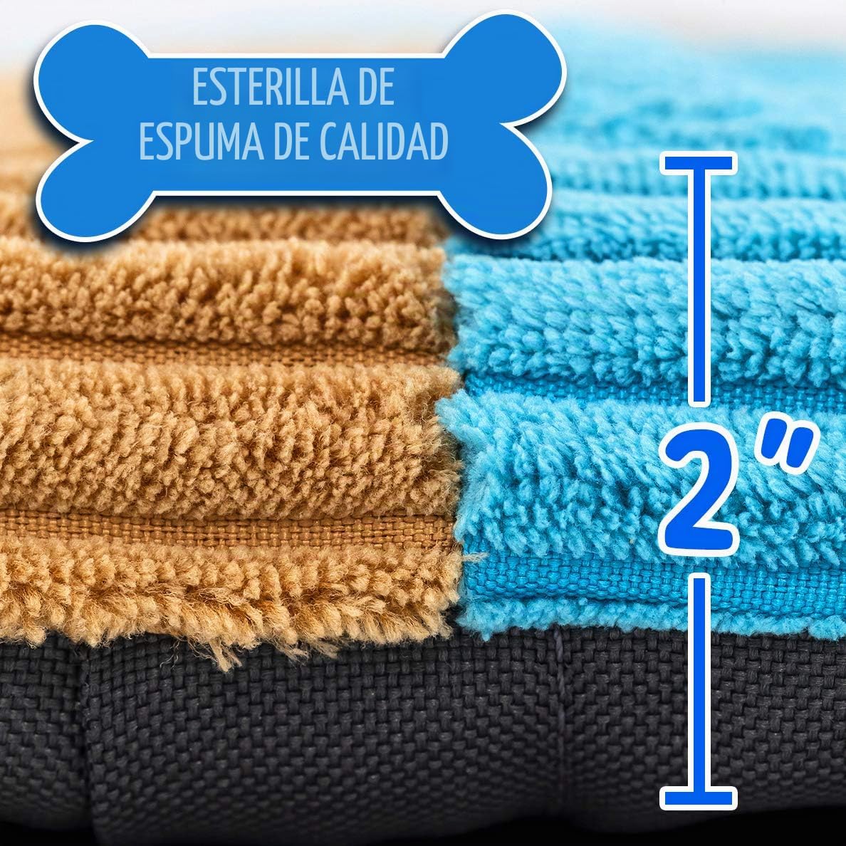 Alfombrilla de juego para cachorros con juguetes de dentición, tape...