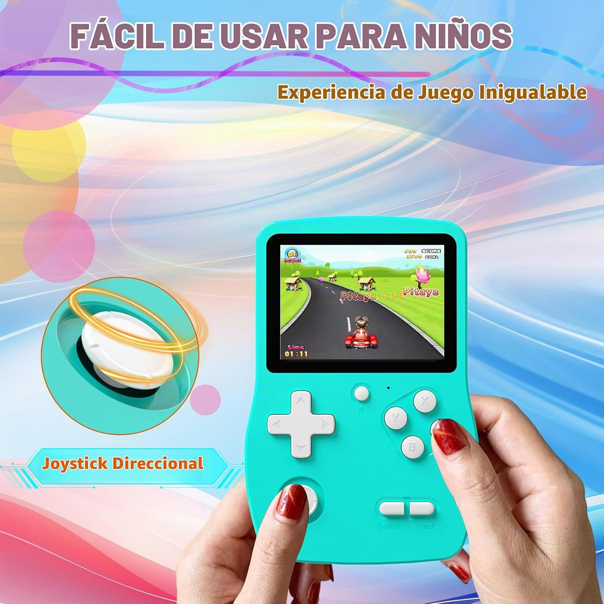 Juego de Mano de 32 Bits para Niños, 139 Videojuegos Retro Precarga...