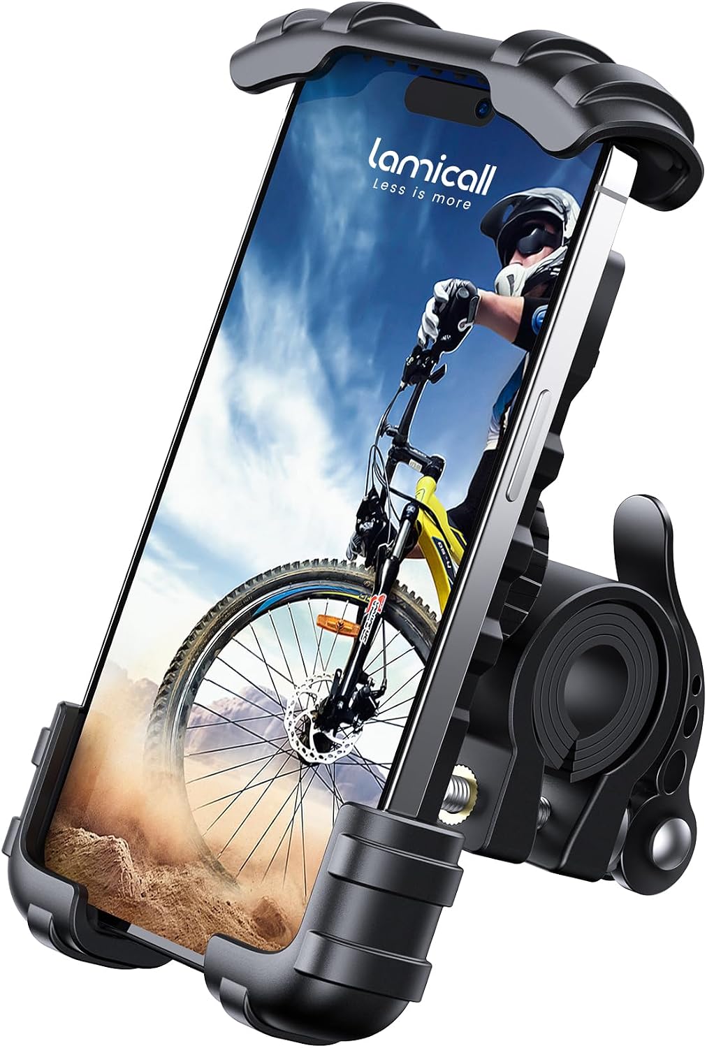 Lamicall - Soporte de teléfono para bicicleta, soporte para teléfon...