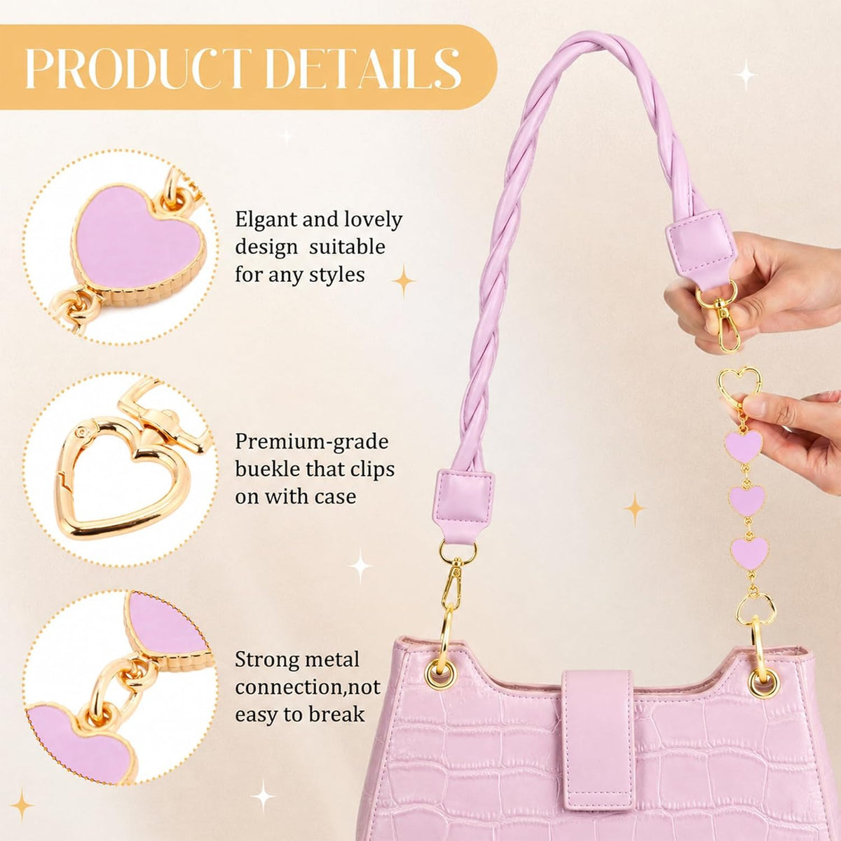 Sylixonae Juego de 7 piezas de accesorios para monedero con extenso...