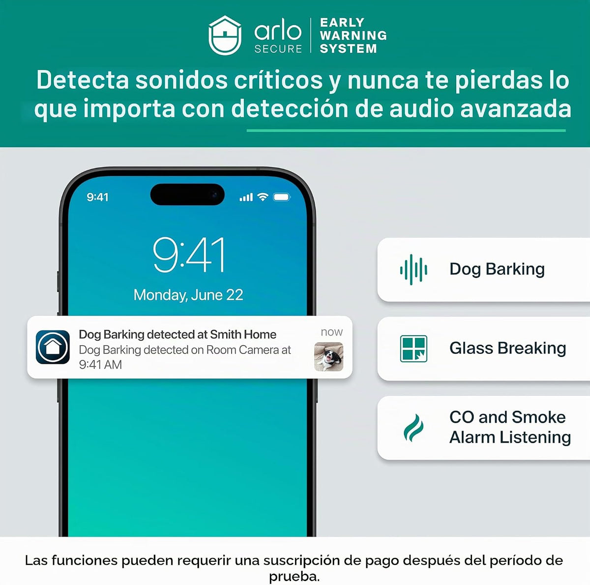 Arlo Essential Cámara de Seguridad Interior con Panorámica e Inclin...