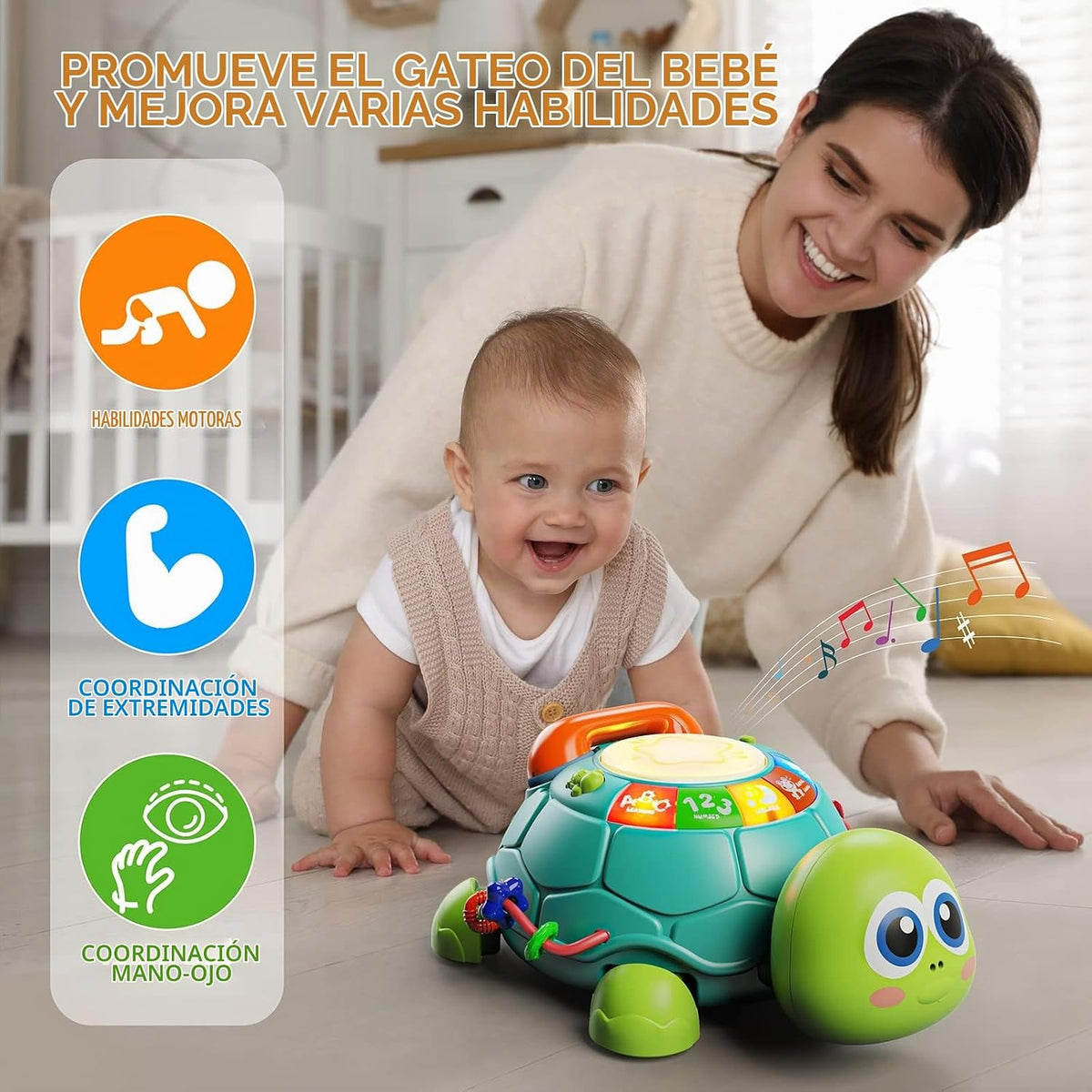 Letapapa Juguetes para bebés de 6 a 12 meses, juguete para tiempo b...
