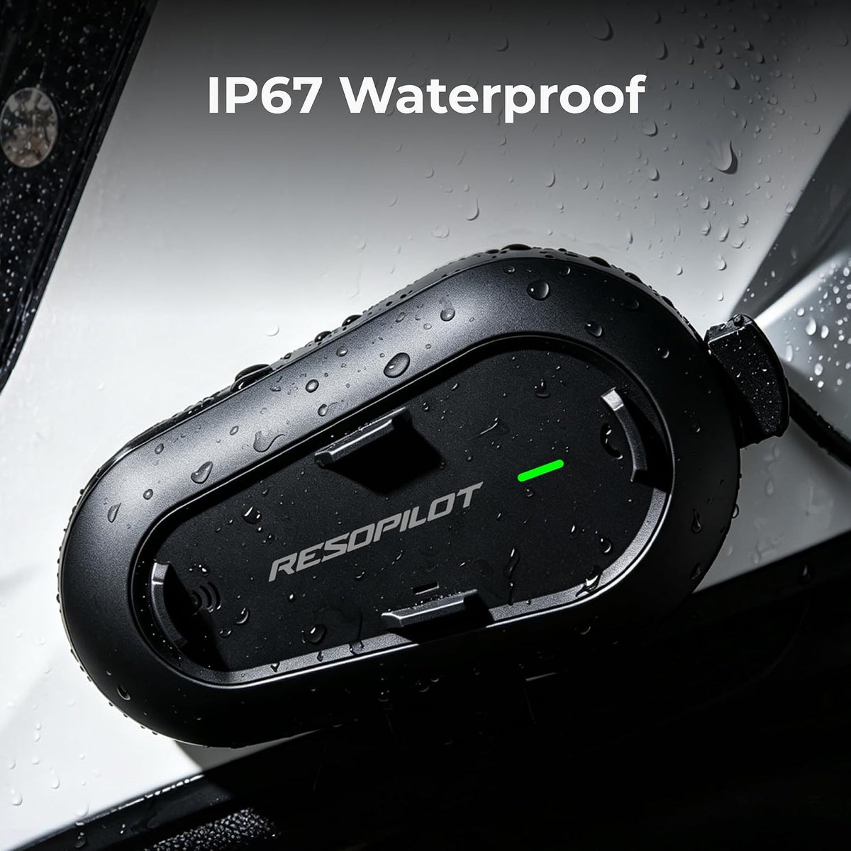RESOPILOT Lite - Auriculares Bluetooth para casco de motocicleta, 8...