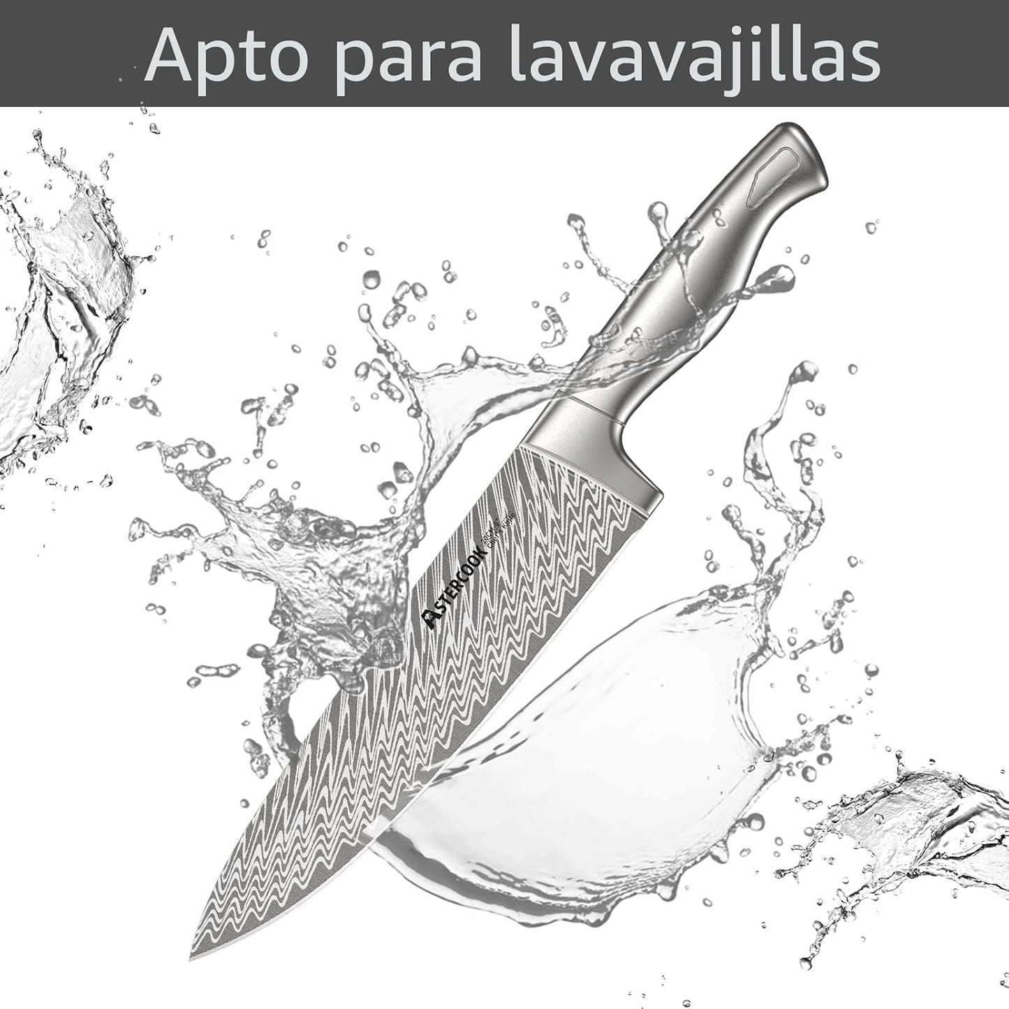 Astercook Juego de Cuchillos, Juego de Cuchillos de Cocina de 15 Pi...