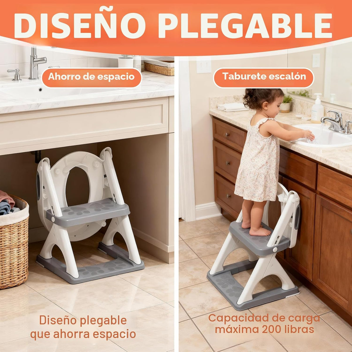 Inodoro de entrenamiento para ir al baño para niños pequeños, asien...