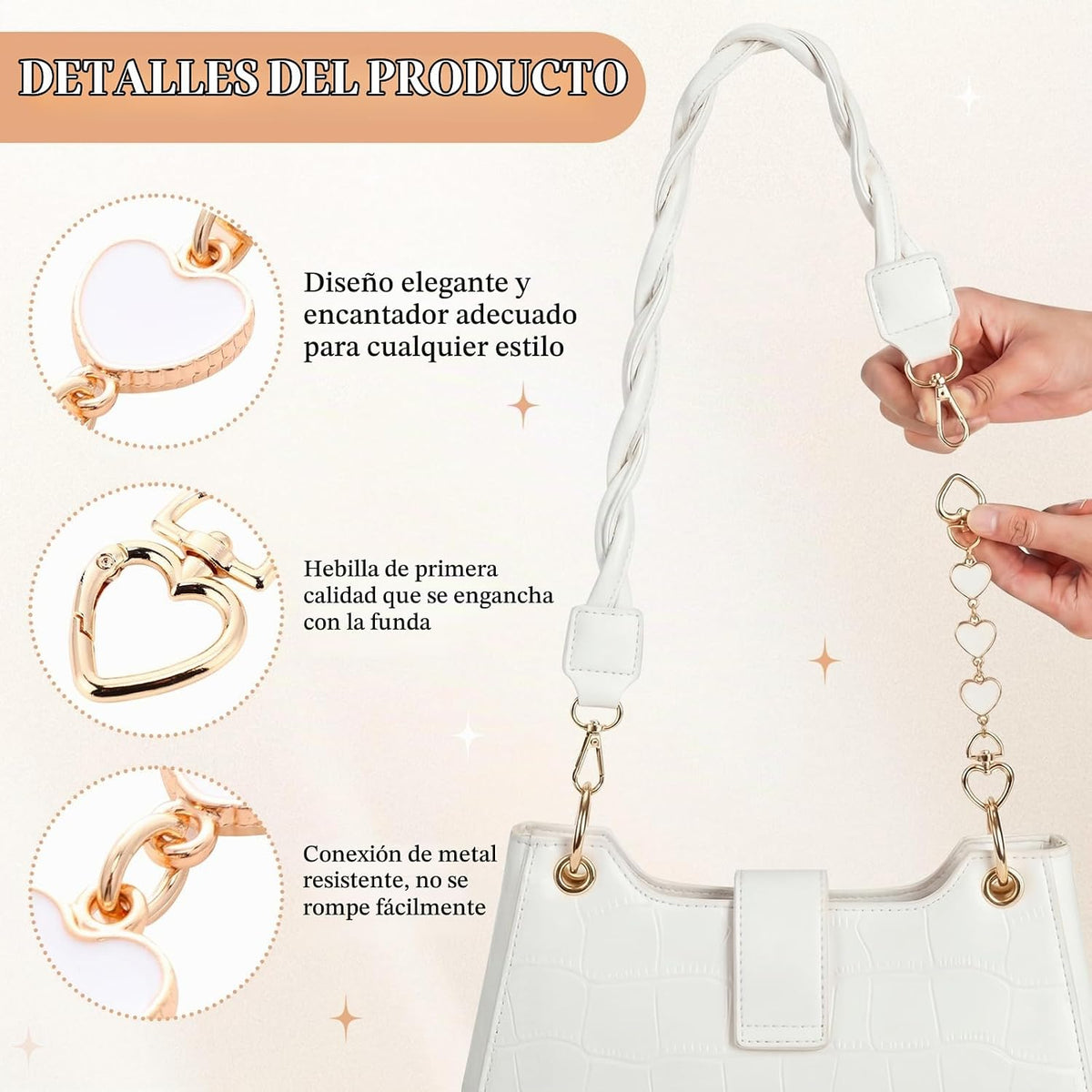 Sylixonae Juego de 7 piezas de accesorios para monedero con extenso...