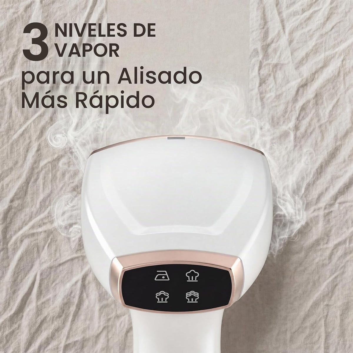 Vaporizador para ropa, 4 modos con pantalla LCD, tanque grande de 1...