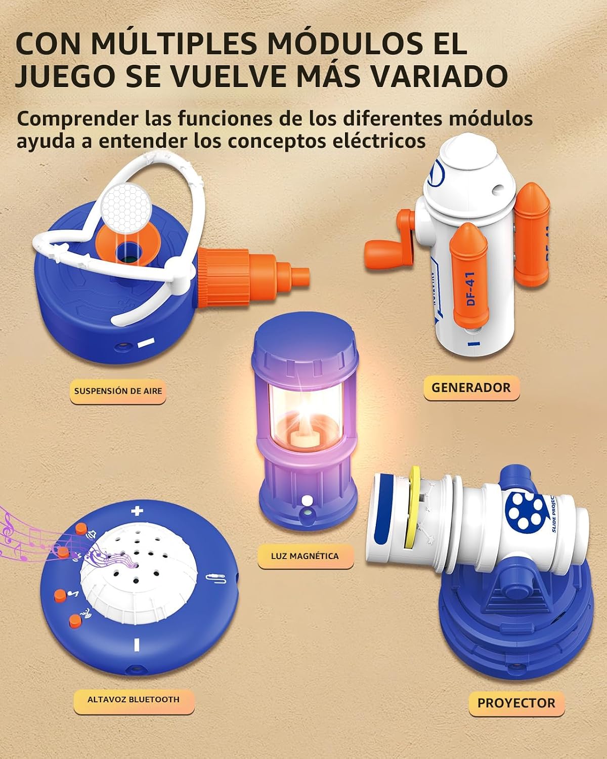 Kits de ciencia STEM para niños, kit de exploración de electrónica,...