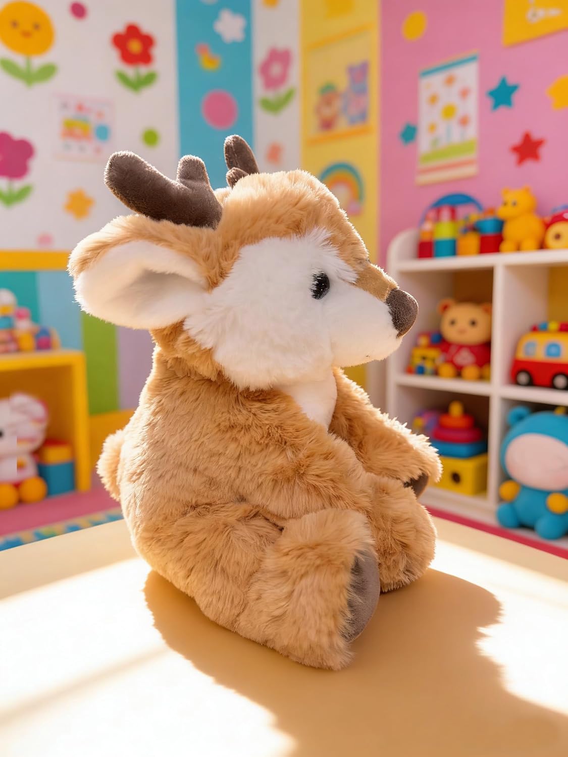 YUKOUQIAN Sika - Muñeco de peluche de ciervo de 8 pulgadas, para ni...