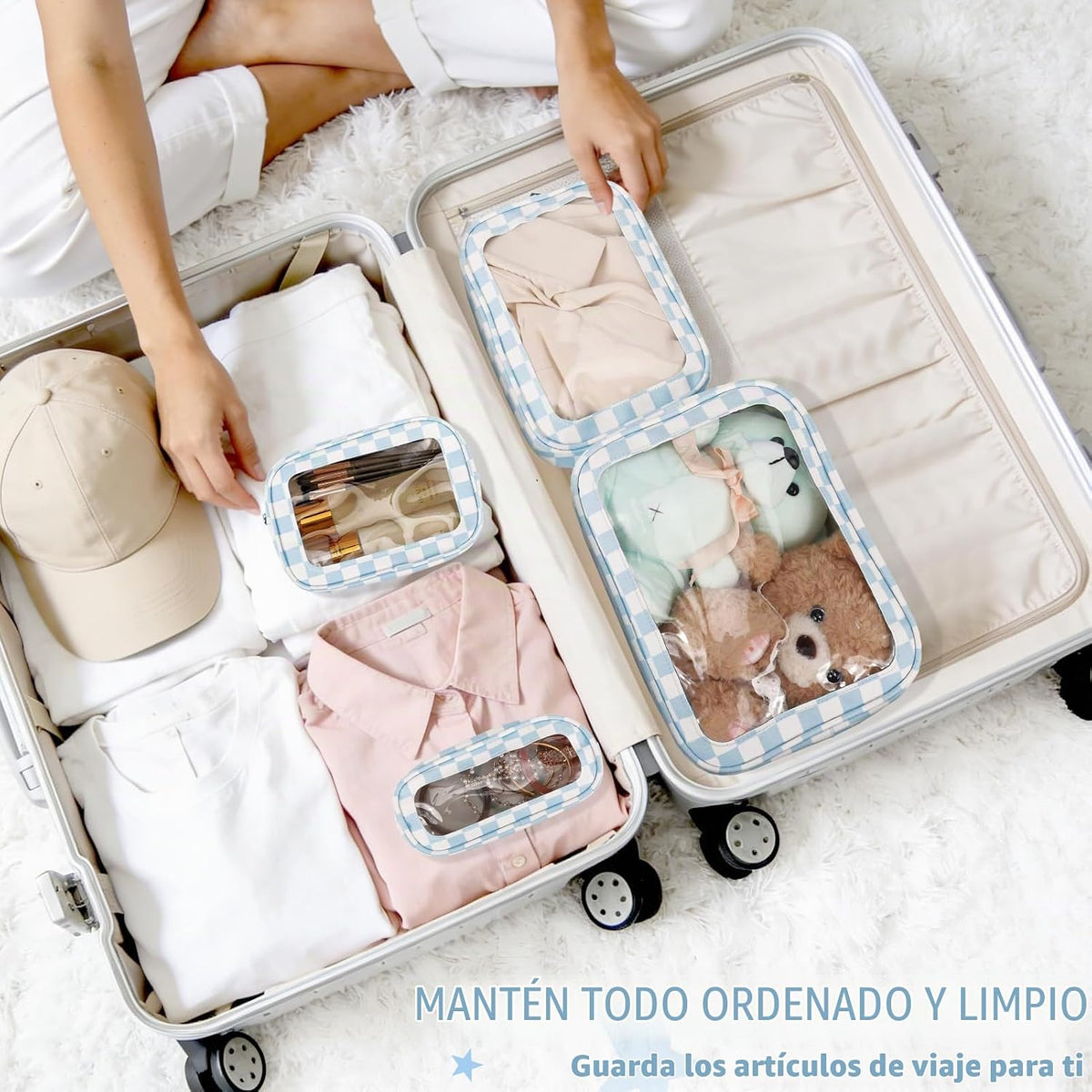 YOPCDJ Juego de 5 bolsas organizadoras para pañales, bolsa de aseo...