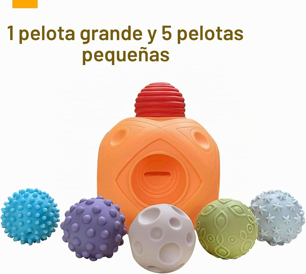 Pelotas sensoriales para niños pequeños de 1 a 3 años, juguetes Mon...