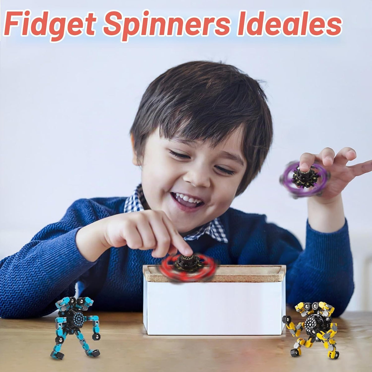 Gokeey Fidget Spinners 8 piezas para niños y adultos, juguetes sens...