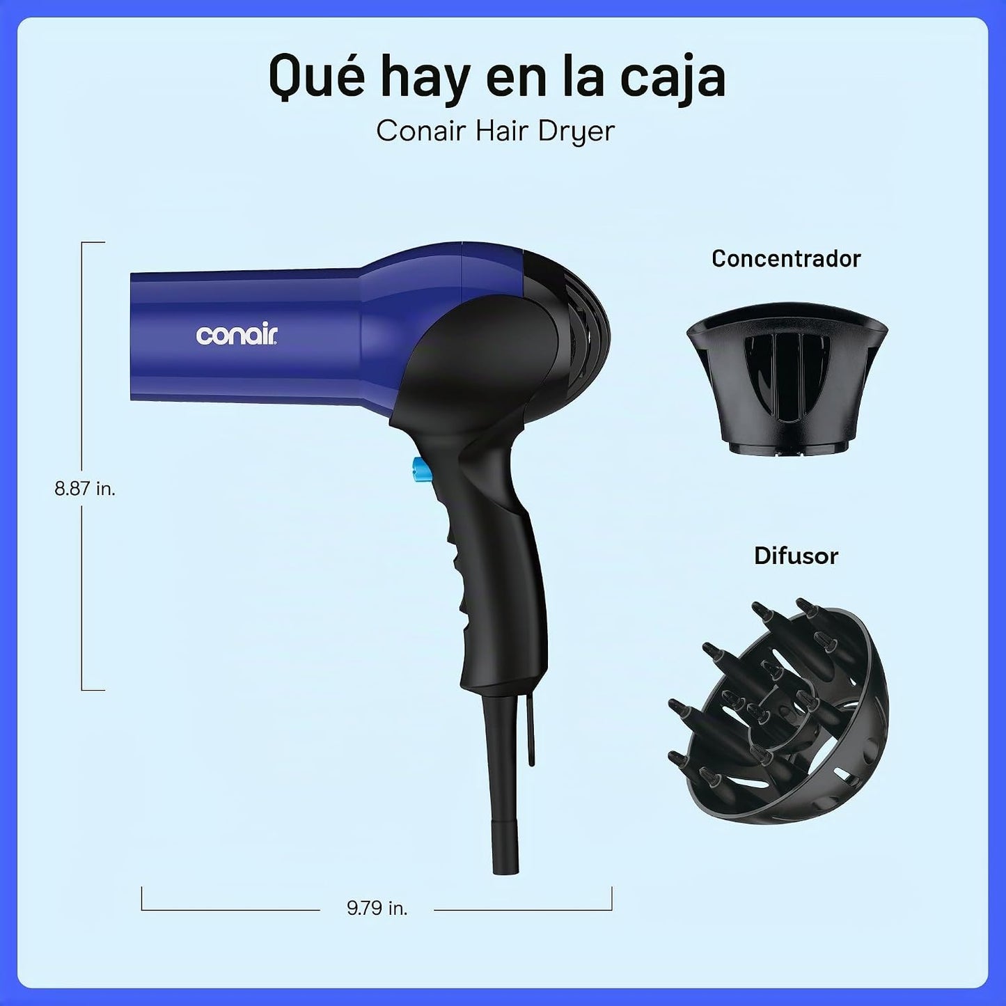 Secador de pelo ionizador Conair Corp Pers Care 146 NP CONAIR 1875...