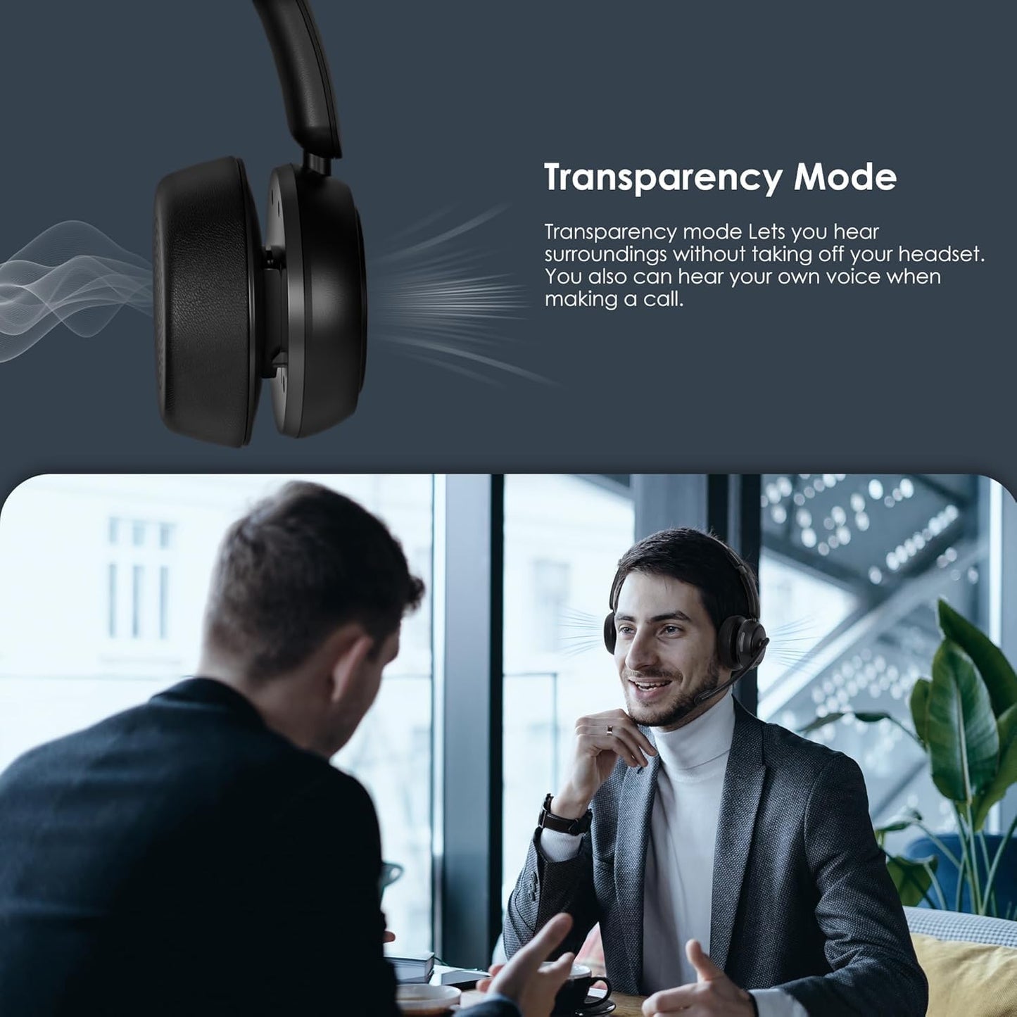 Auriculares inalámbricos Angteela con ANC y ENC, auriculares Blueto...