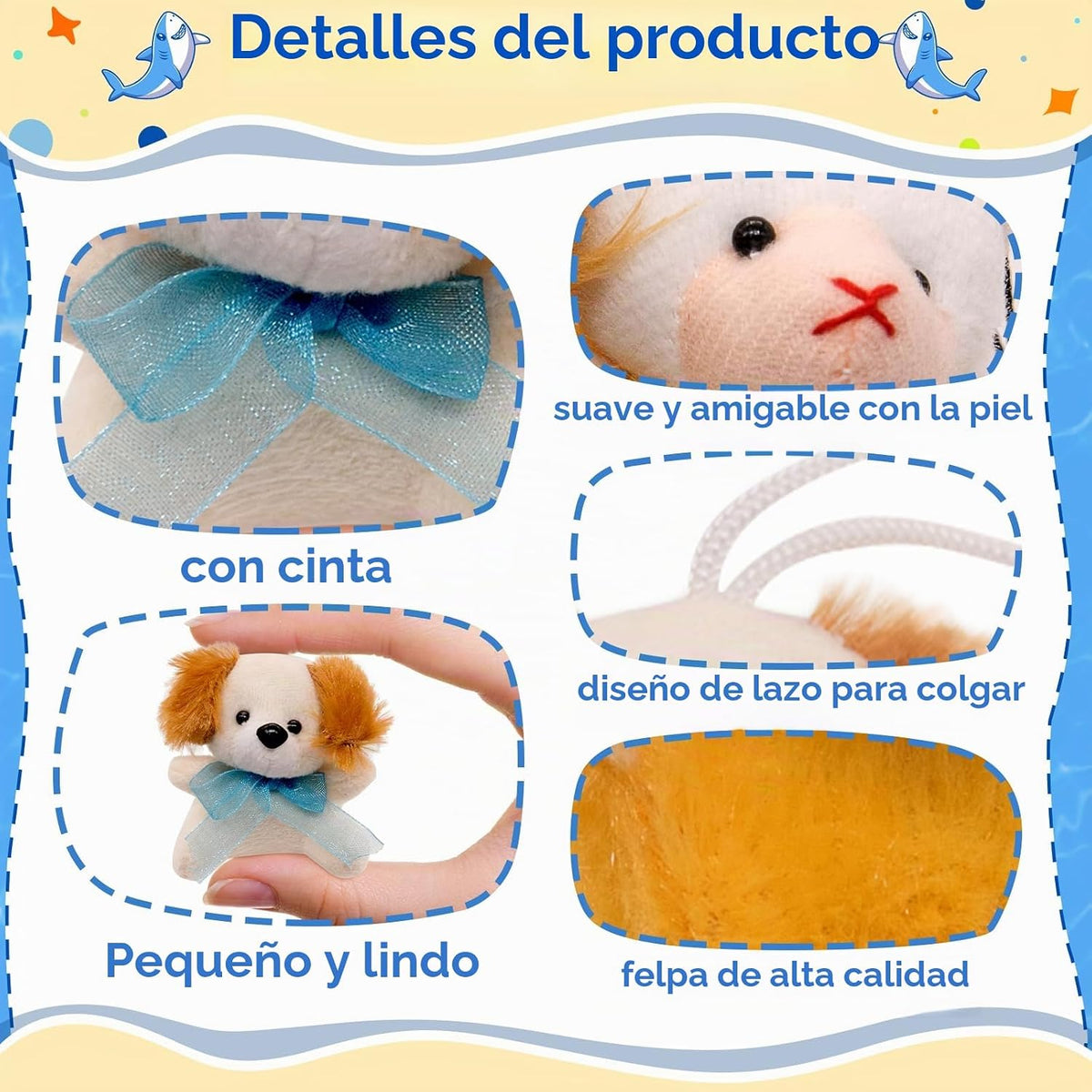 JoyRapt Paquete de 48 Animales de Peluche Pequeños Regalos a Granel...