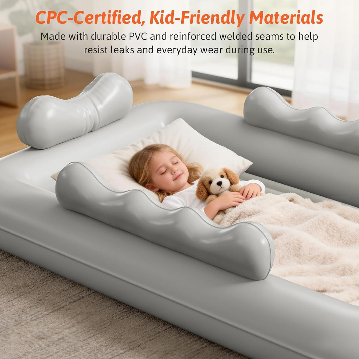 Cama de viaje inflable para niños con tienda de campaña a partir de...
