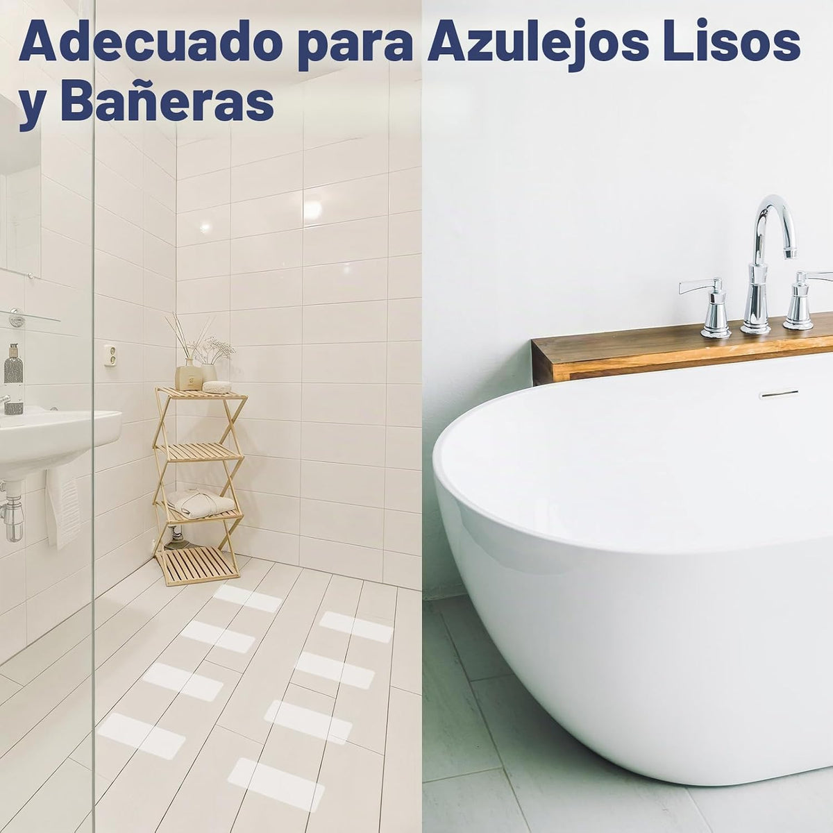 Gecork XXL - Calcomanías antideslizantes para bañera con adhesivo f...