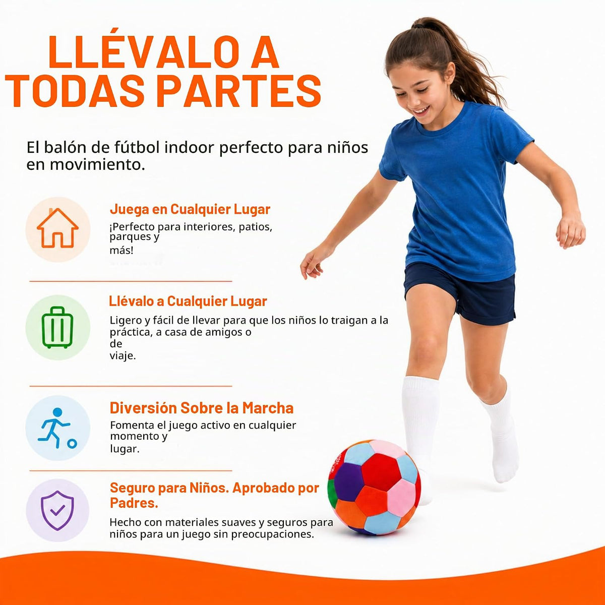 The House Ball - La pelota de fútbol original suave y segura para i...