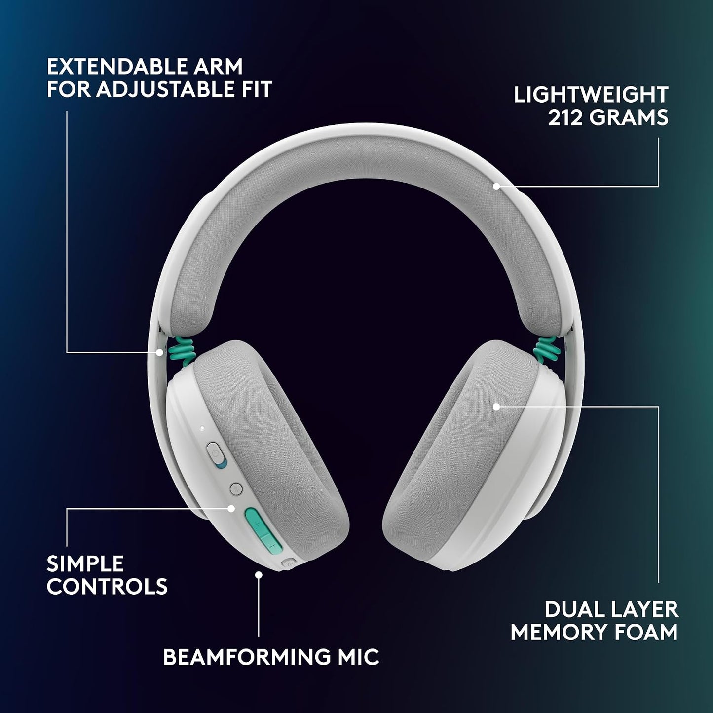 Logitech G Auriculares inalámbricos para juegos 325 Lightspeed - Bl...