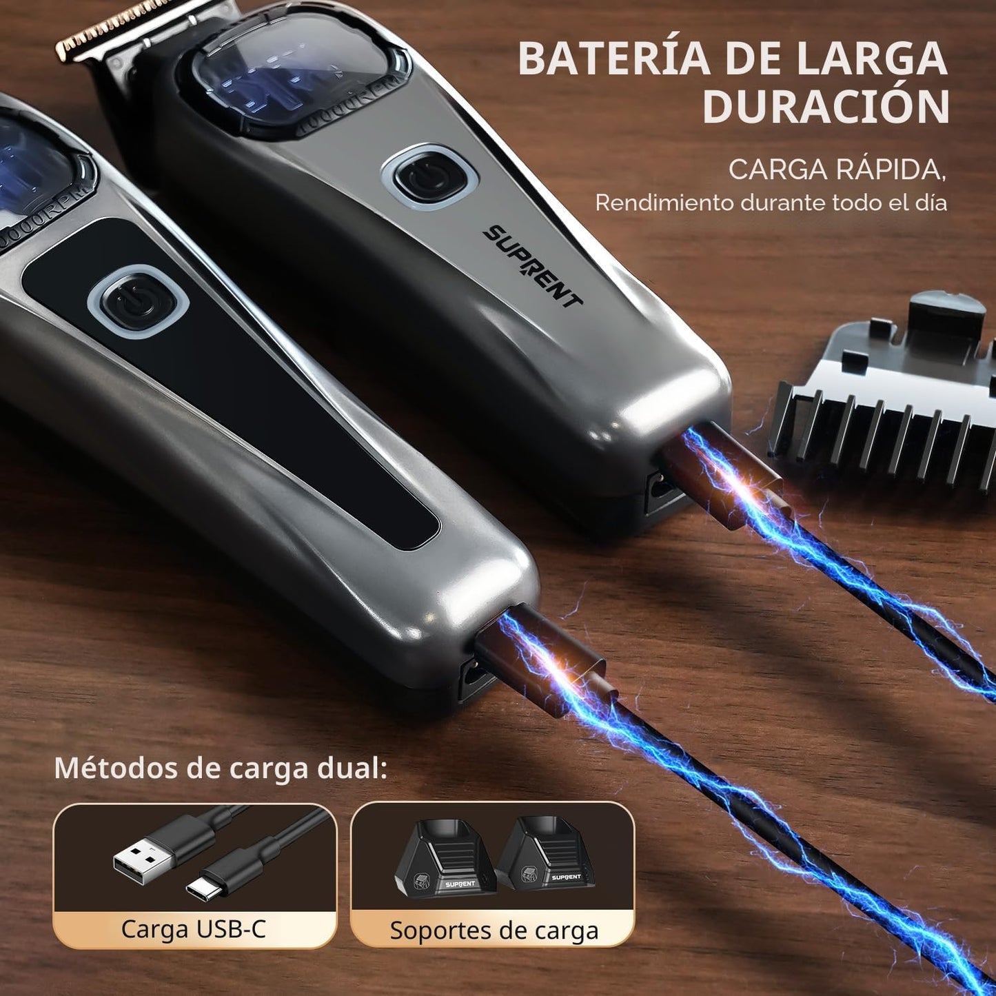 SUPRENT Cortapelos Profesionales para Hombres, juego de cortapelos...