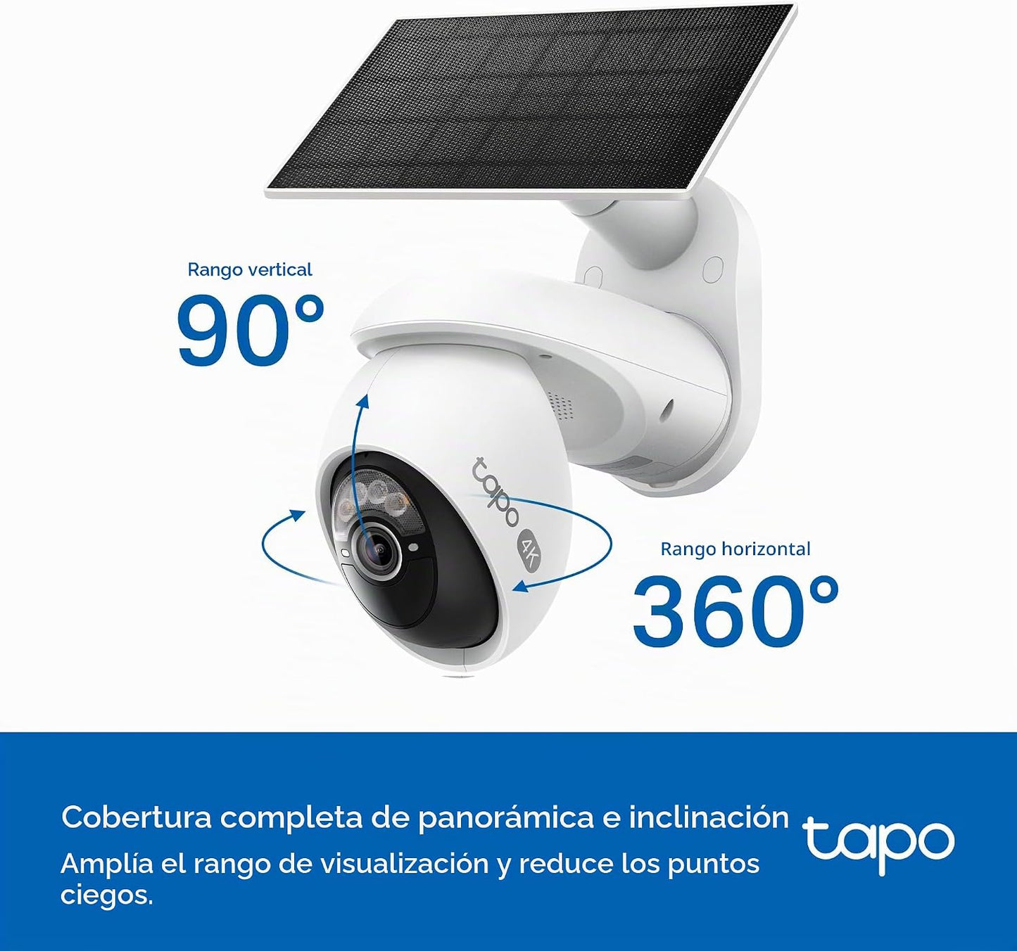 Tapo - Cámara de seguridad 4K para exteriores Pan\/Tilt C660 KIT +...