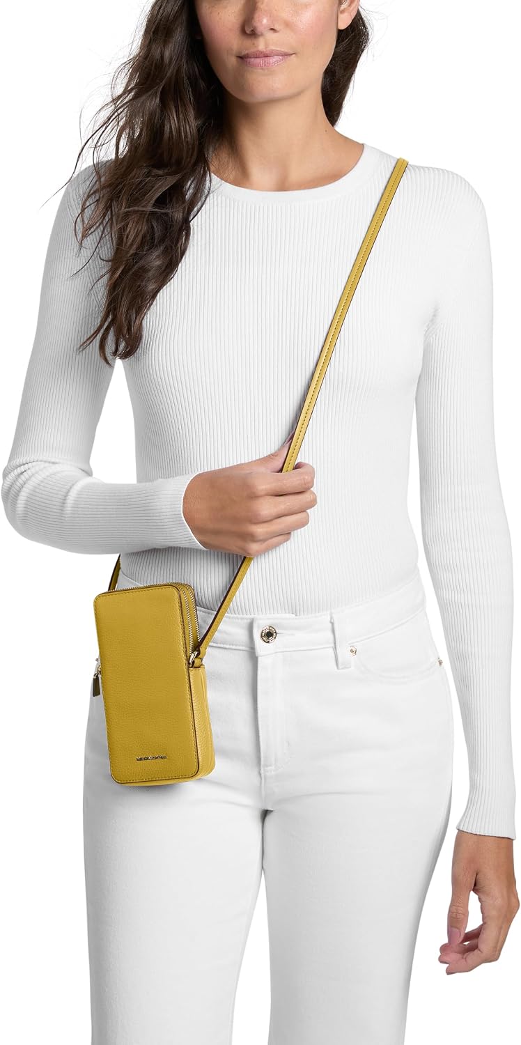 MICHAEL Michael Kors Jet Set - Bolso cruzado pequeño con doble crem...